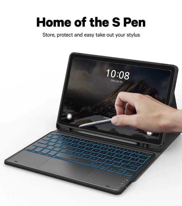 Etui CHESONA Samsung Galaxy Tab A9+ odłączana klawiatura bluetooth