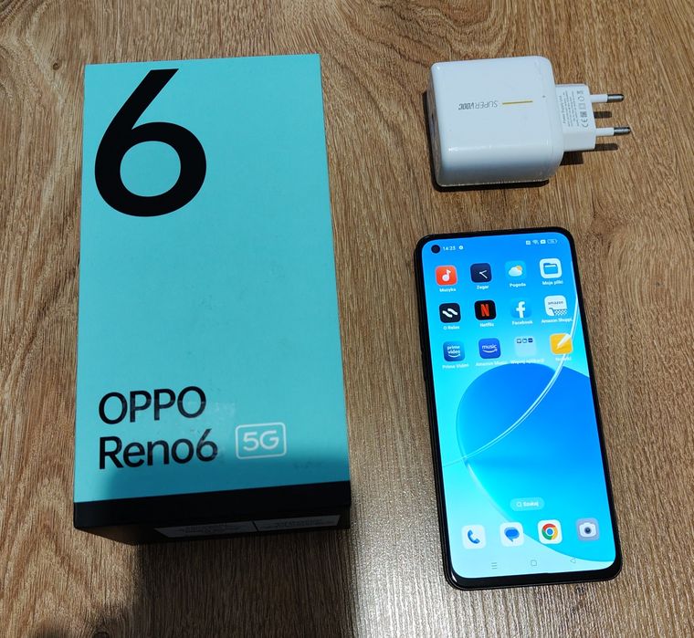 Smartfon Oppo Reno 6 5G 8GB RAM, 128GB, ładowarka 65w