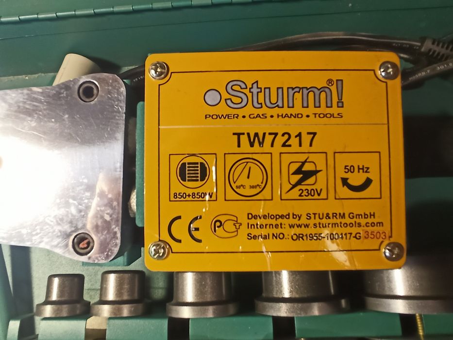 Паяльник для пластиковых труб Sturm-TW7217 новый 1700 W