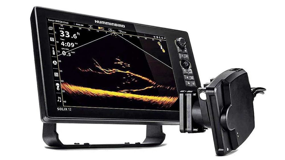 Humminbird SOLIX 10 z przetwornikiem + Mega Live 2 + Terrova Minn Kota