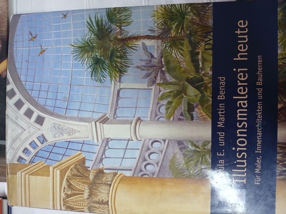 3 livros de pintura tromp l'oeil, conservacao e restauro