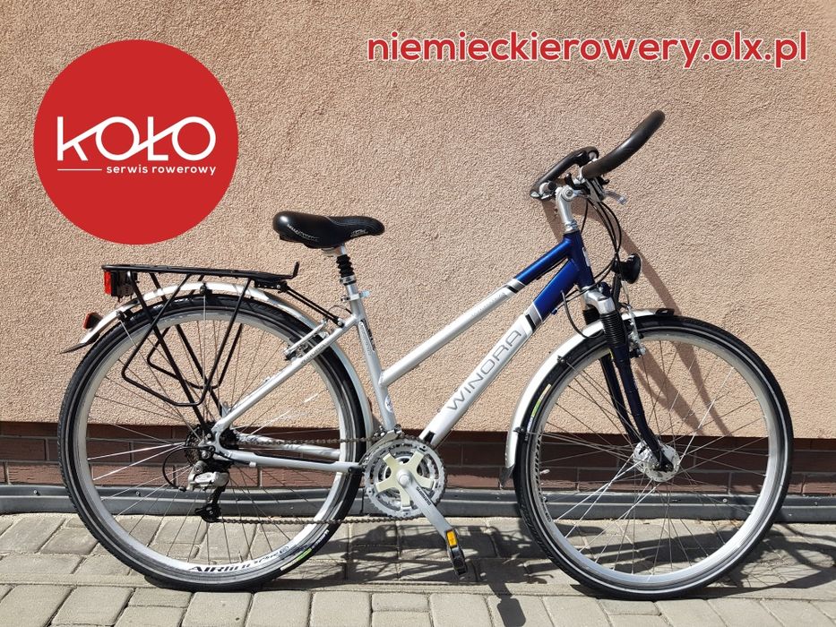 Rower damski trekkingowy WINORA koła 28 SHIMANO DEORE aluminium rabat