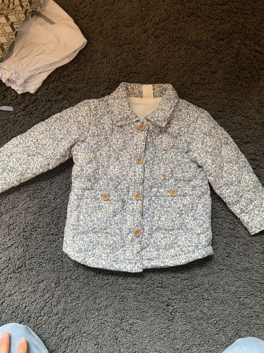 Casaco camisa acolchoado flores H&M - 9/12M