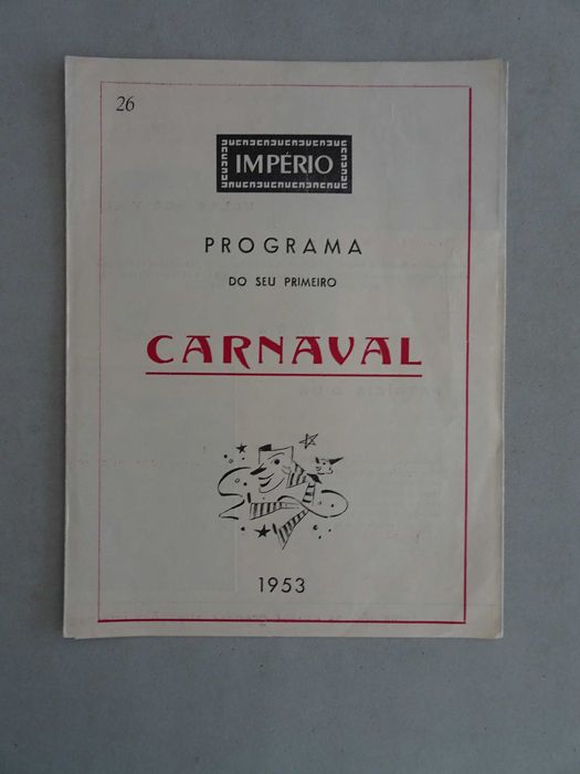 Programa cinema Império Programa do seu primeiro Carnaval 1953