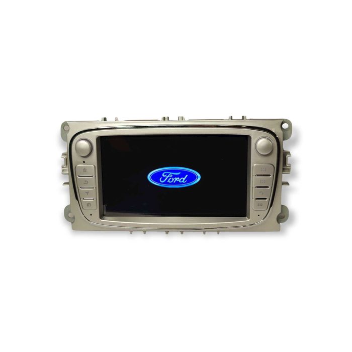 Radio 2 DIN Android para Ford C-MAX S-MAX Galaxy Focus - Novo - Silver