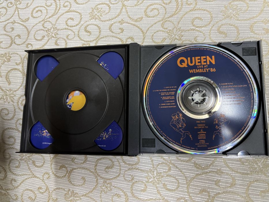 Álbum duplo original Queen – Live at Wembley '86 Charneca De