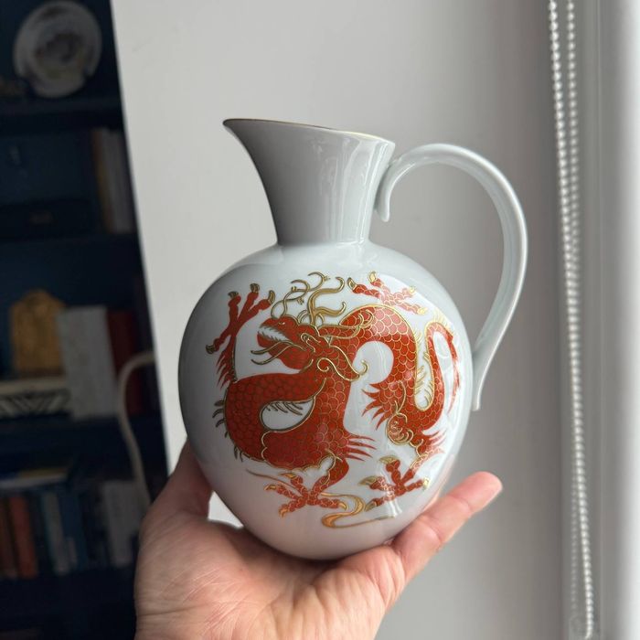 Wazon / Dzban ze Smokiem Schaubach Kunst porcelana lata 50 -60 te