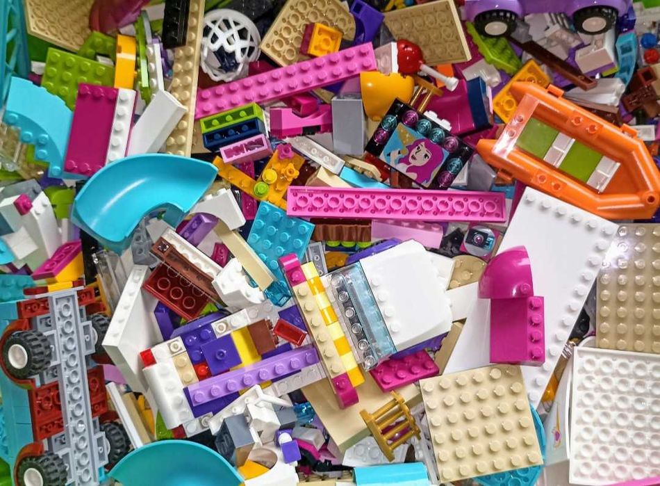 Lego Friends 1kg klocków plus akcesoria i figurka