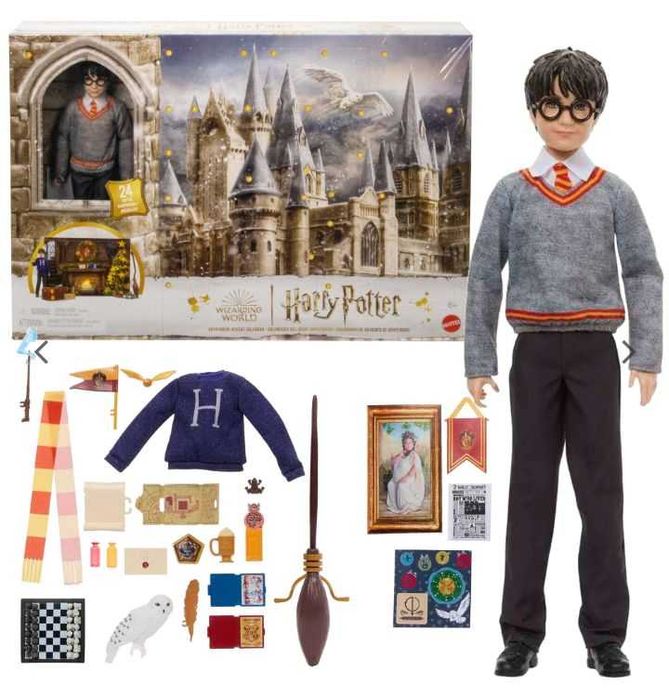 Nowy zestaw lalka Harry Potter z dodatkami kalendarz adwentowy