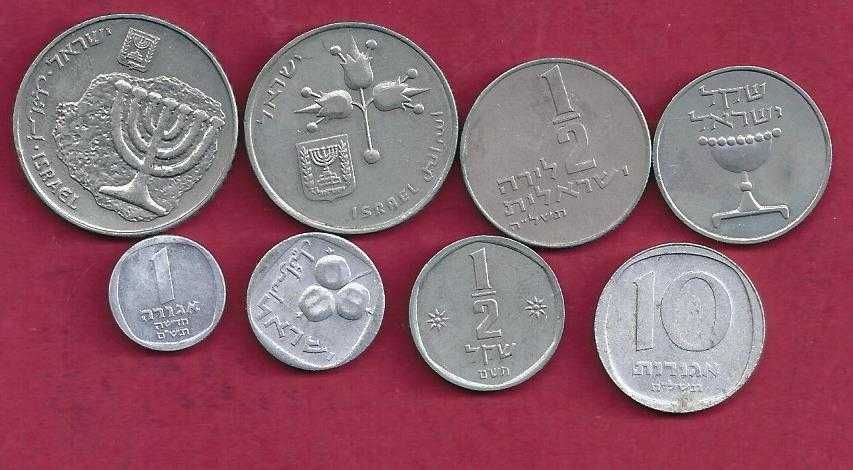 MOEDAS  8   DIVERSAS DE   ISRAEL