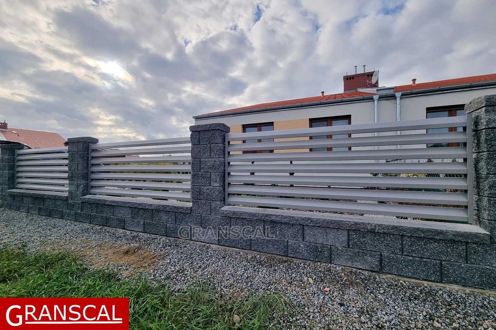 Ogrodzenie aluminiowe nowoczesne brama przesuwna furtka płot Poznań