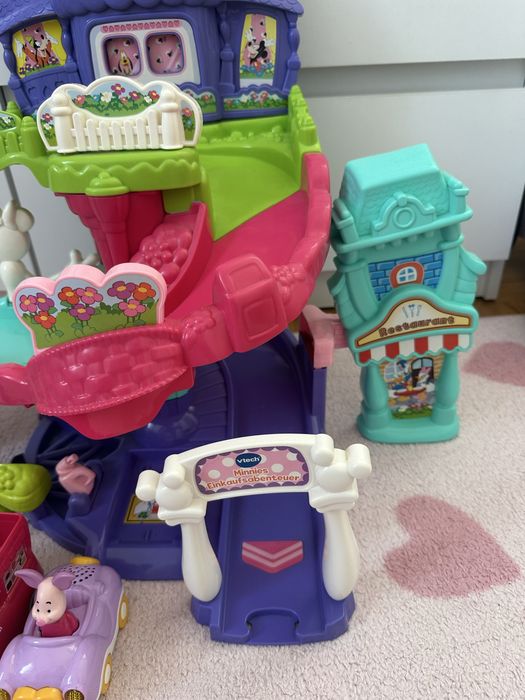 VTech tut tut autka Minnie Mouse 4 samochodziki
