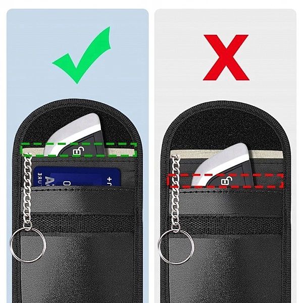 Etui antykradzieżowe RFID do kluczyków samochodowych - pokrowiec