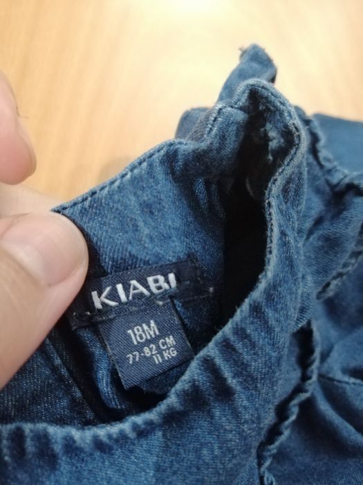 Vestido Ganga com folhos 18m