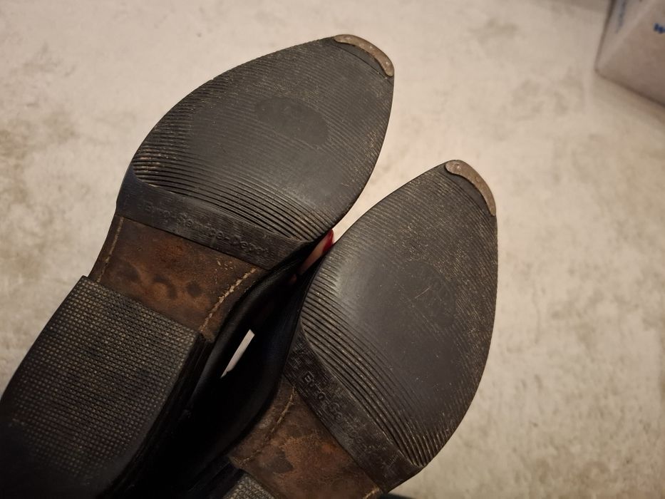 Kowbojki skóra buffalo 36 czarne 21031