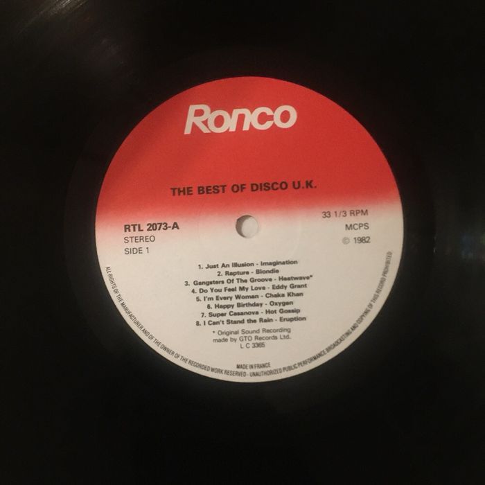 Disco vinil disco UK + disco US