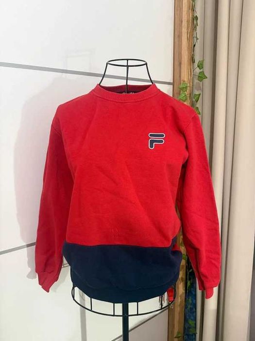Bluza czerwona FILA klasyczna wygodna markowa do pracy XS/S 34/36