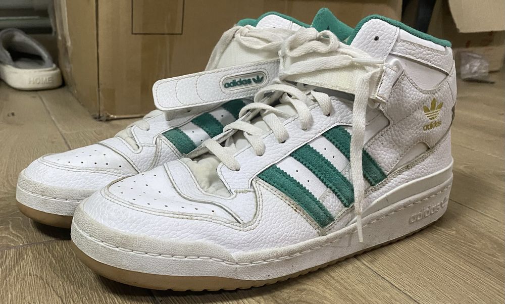 Чоловічі кросовки Adidas Forum Mid White H00749, 48 розмір
