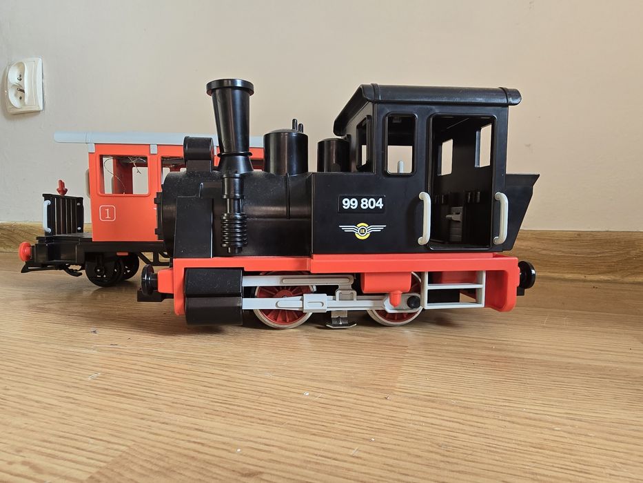 Tanio jak nowa kolejka parowoz plus wagon playmobil