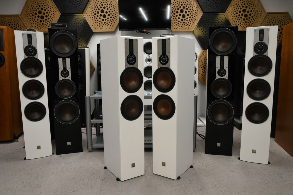 DALI Opticon 6 MK1 białe kolumny podłogowe 4 Ohm 89 dB Hybrid Tweeter