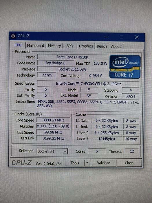 Intel Core i7-4930K, Gigabyte GA-X79-UD3,  G.Skill RipjawsZ  F3-2400C11  32 ГБ DDR3