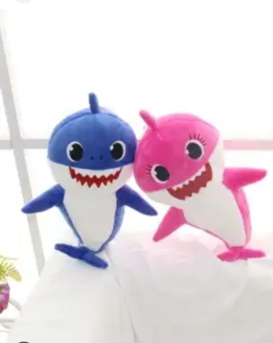 Мягкая игрушка акулёнок беби Шарк baby shark 30 см жёлтый /розовый/гол