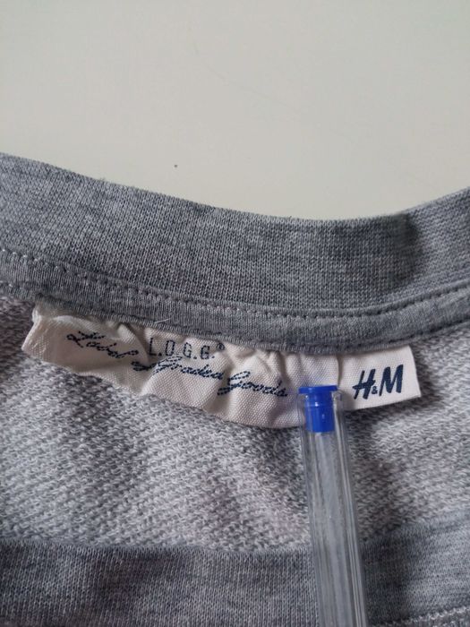 H&M koszulka T-shirt szary r S/M