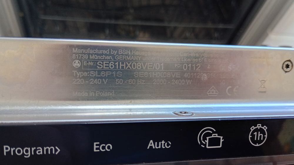 Zmywarka Siemens do zabudowy 60