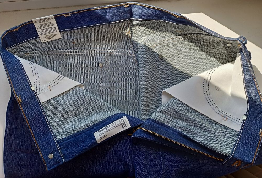 WRANGLER 13MWZ Новые винтажные джинсы 36х38 USA made Rustler texas