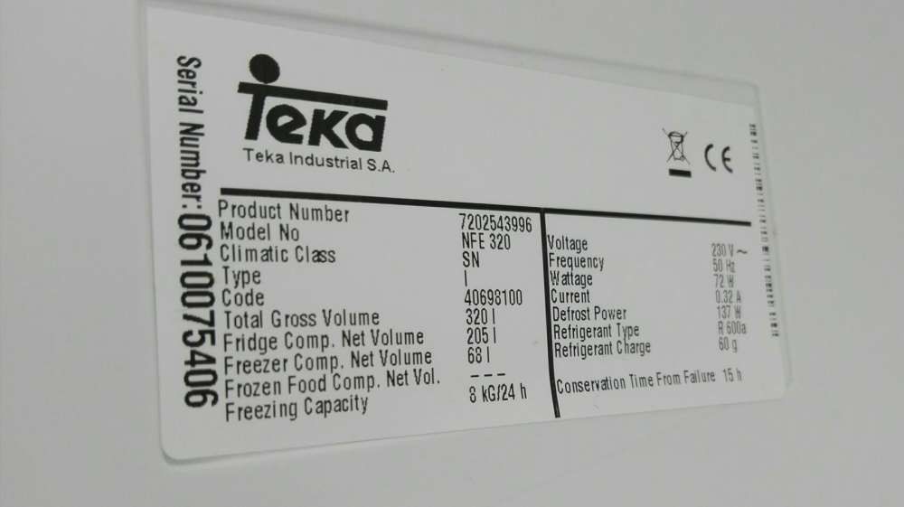 Combinado TeKa NFE-320