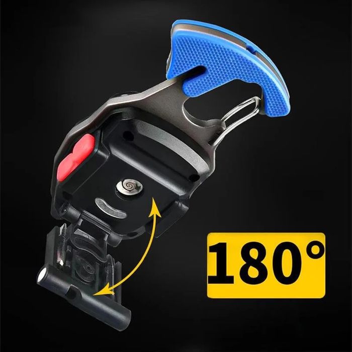 Фонарик брелок мини кемпинг white+yellow+red) ЗАЖИГАЛКА, магнит