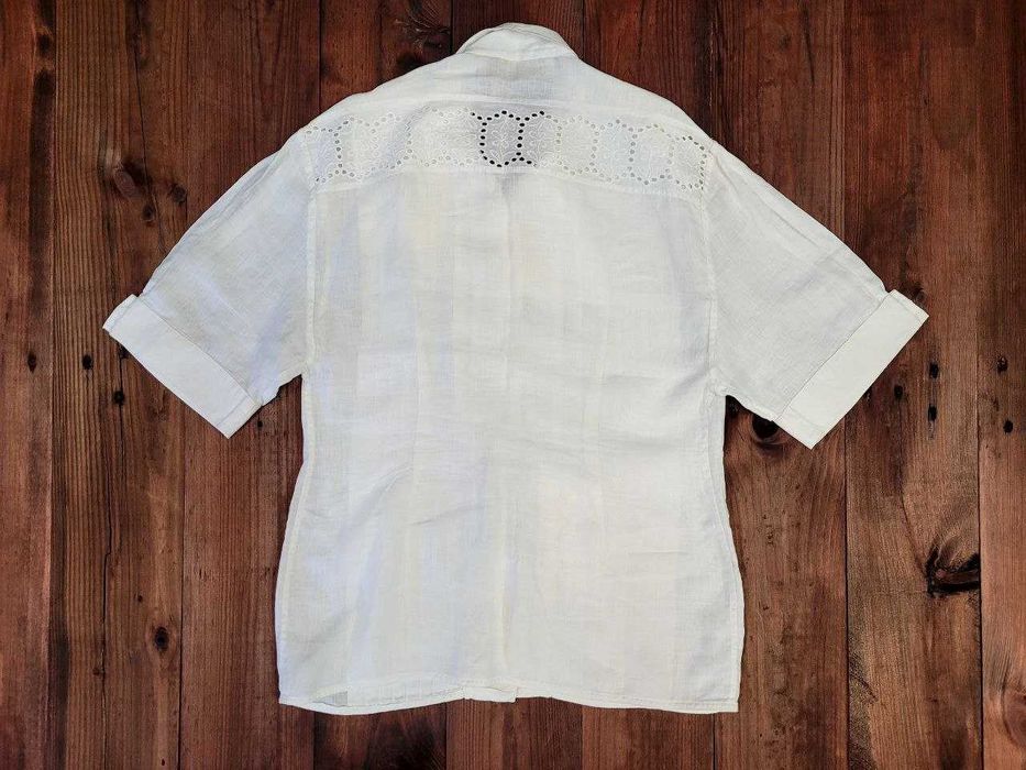 Женская льняная рубашка claude montana paris оригинал