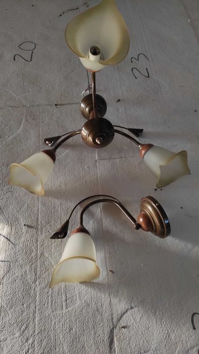 sprzedam żyrandol i kinkiet