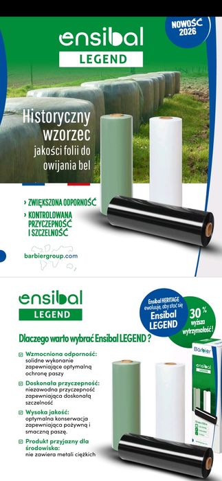 Folia do bel ENSIBAL 750 produkcja 2026  NOWE OPAKOWANIE