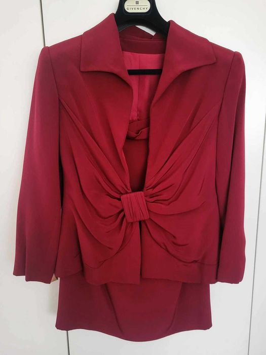 Fato Saia-Casaco Vermelho Escuro - Valentino