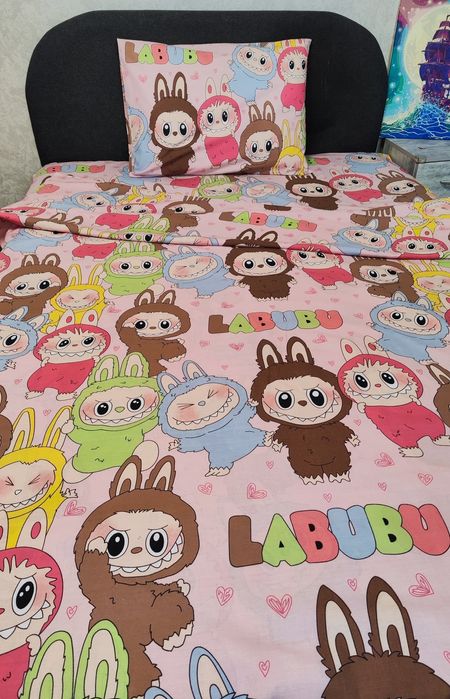 Постільна білизна Лабубу, в наявності та під замовлення