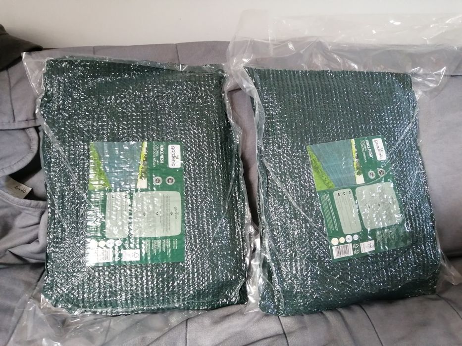 2szt oslona płotowa 1.5m x 10m zielona