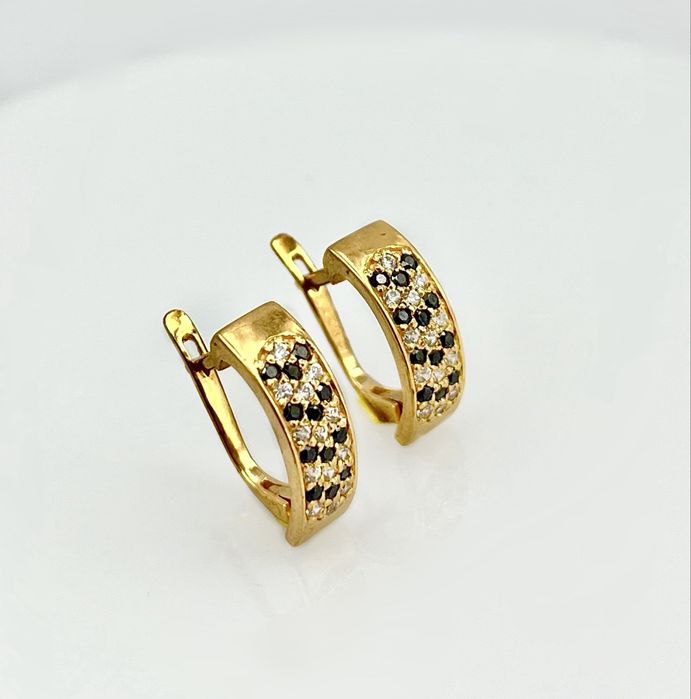 Золотые серьги 585