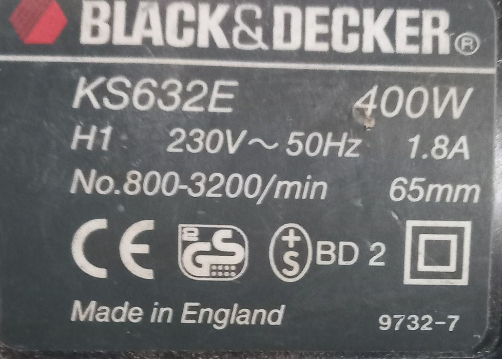Лобзик Black &Decker  KS632E на запчастини.