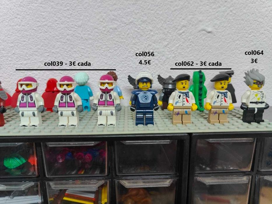 Lote minifiguras Lego Series sem acessorios