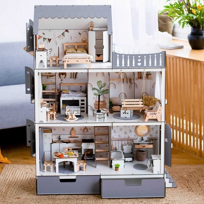 Ляльковий будинок Люкс Еко будинок для Барбі Лол кукольный дом