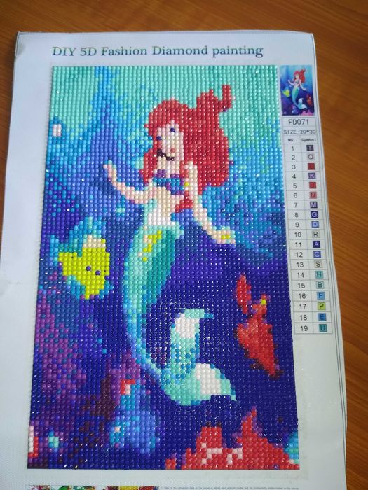 Decoração em diamond painting