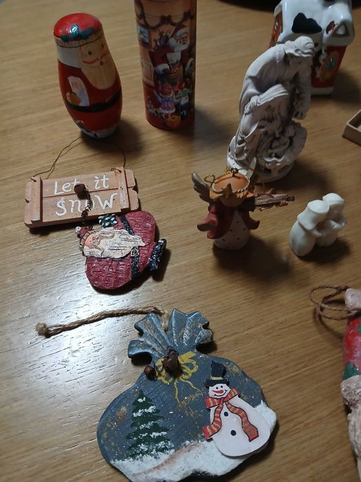 Conjunto de várias decorações de Natal (13 peças; valor por tudo)