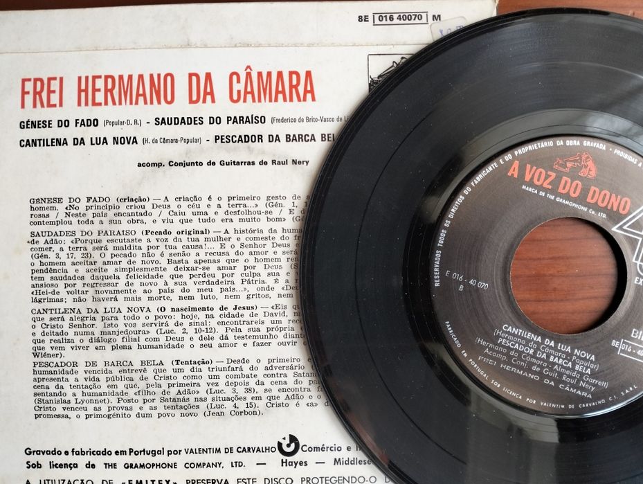Disco de vinil single Frei Hermano da Câmara (Cantilena da Lua Nova)