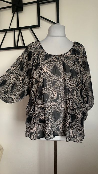 DPROTHY PERKINS r. 44/46/48 bluzka letnia, prześwitująca