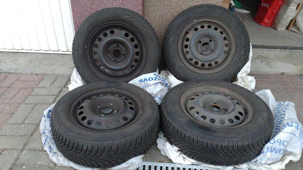 Koła całoroczno-zimowe 4x100 185/65/14 Michelin 175/65/14 Nokian Gdańsk 14 cali r14 wysoki bieżnik DAEWOO OPEL VW SEAT LANOS ASTRA CORSA GOLF VECTRA
