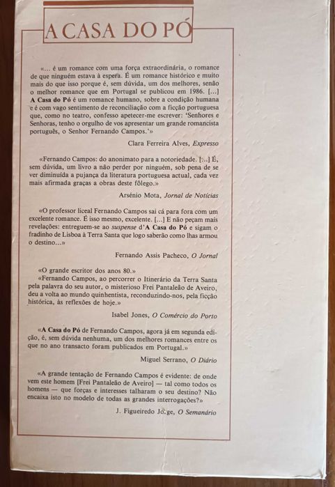 A CASA DO PÓ, Fernando Campos