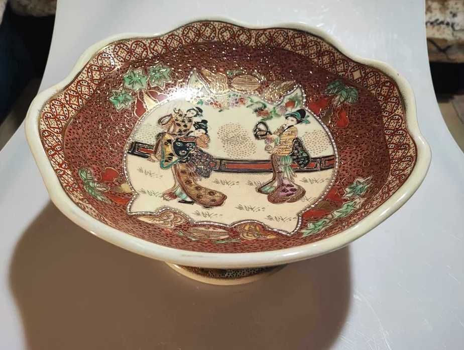 Patera,japońska,2 gejsze,gejsza,vintage lat 50-70