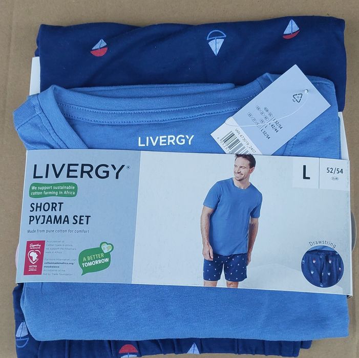 Nowa letnia piżama męska Livergy L 52/54