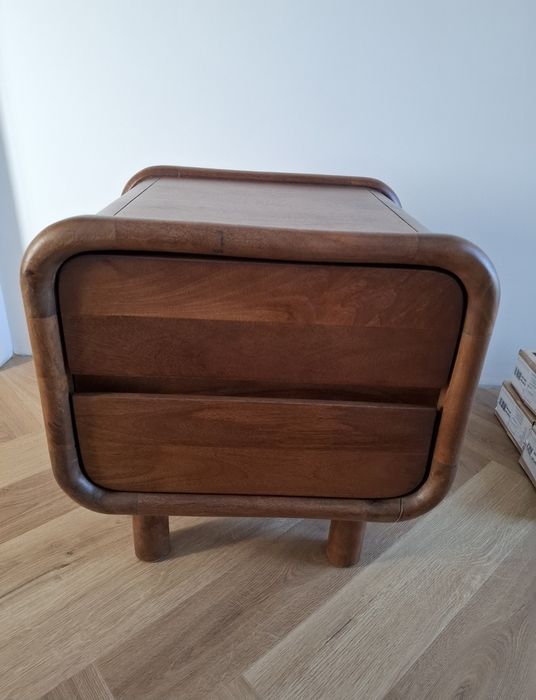Szafka nocna SKLUM 50x45 z drzewa mango GINA